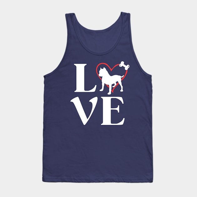 Pitbull Gifts Love Dogs Tshirts For Women Dog Mama Tank Top by 14thFloorApparel